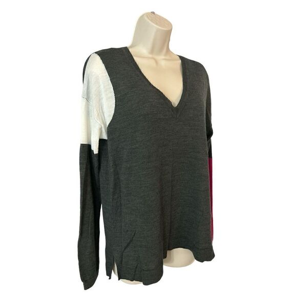 Lane Bryant Fine Merino Collection Sweater Womens 14/16 Colorblock - Picture 2 of 10